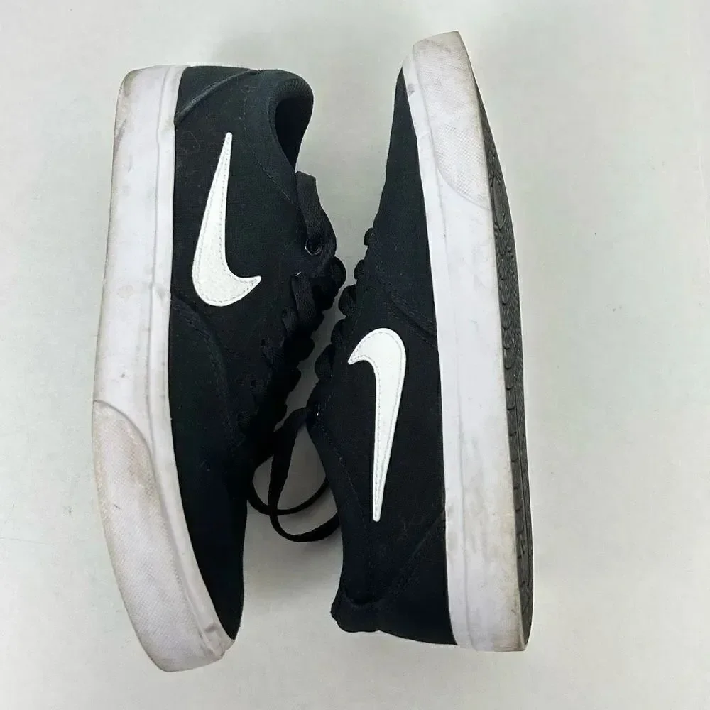 Nike SB Charge canvas skateboarding shoe sneaker CD6279-002 Size 7.5 black white
